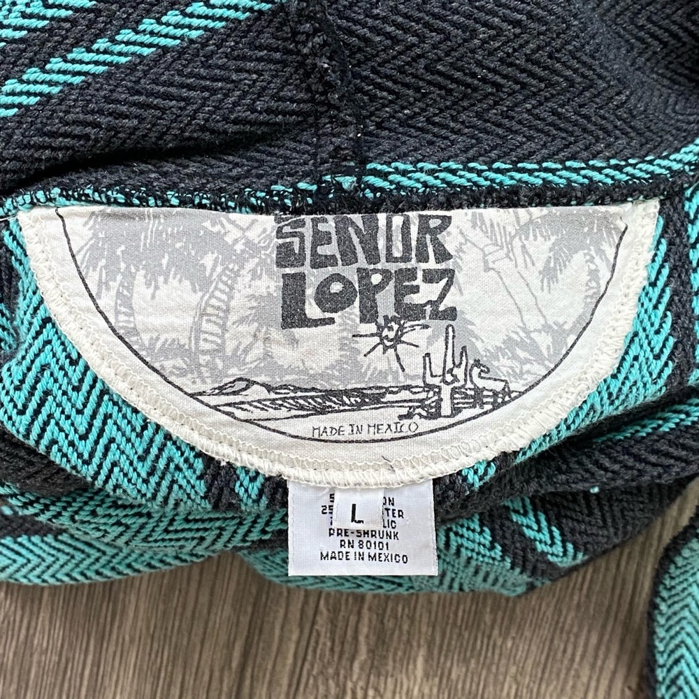 Senor Lopez Baja Drug Rug Jacket Size Large - Picture 3 of 3
